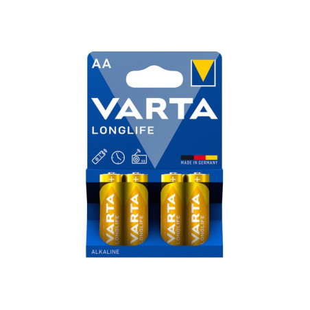 BATTERIA STILO AA 1,5V LR06 LONG LIFE 4P