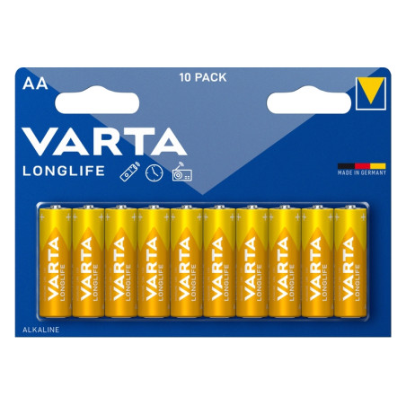 BATTERIA STILO AA 1,5V LR06 LONG LIFE 10