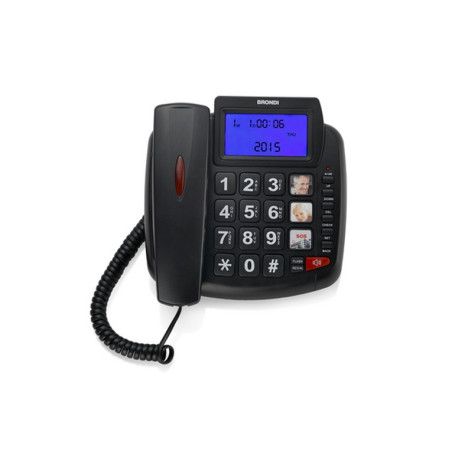 TELEFONO FISSO BRAVO 90 LCD NERO AUDIO B
