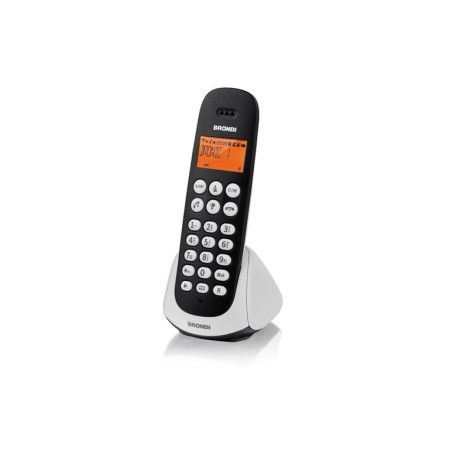 TELEFONO CORDLESS BRONDI ADARA  N/B RUBR
