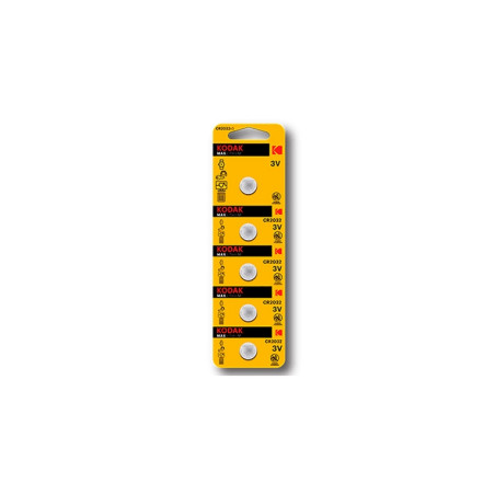BATTERIA CR2032 3V KODAK MAX LITHIUM 5PZ