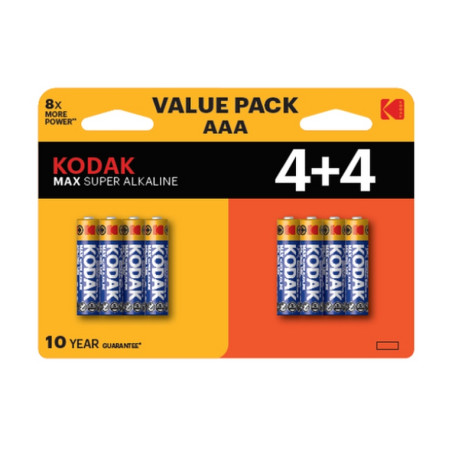 BATTERIA AAA 1,5V LR3 KODAK MAX ALCALINE