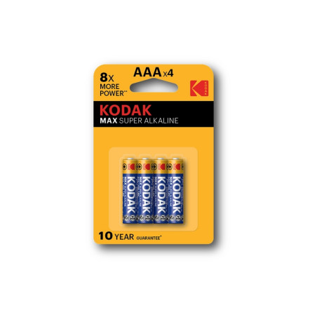 BATTERIA AAA 1,5V LR3 KODAK MAX ALCALINE