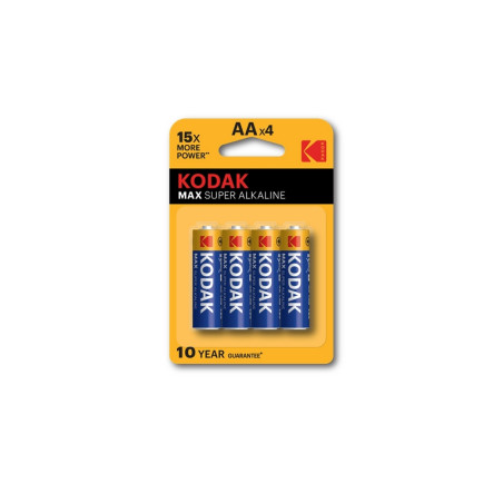 BATTERIA AA 1,5V LR6 KODAK MAX ALCALINE