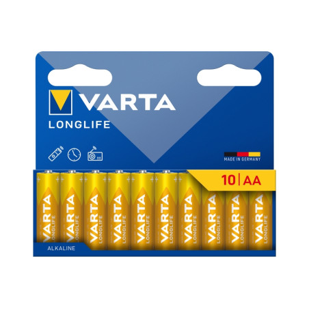 BATTERIA STILO AA 1,5V LR06 LONG LIFE 10