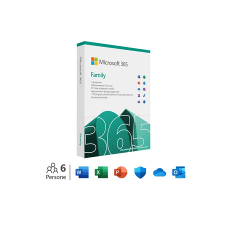 SW MS OFFICE 365 FAMILY 12M