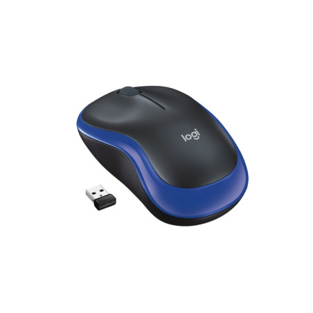 MOUSE M185 LOG CORDLESS GREY/BLU LOGITEC