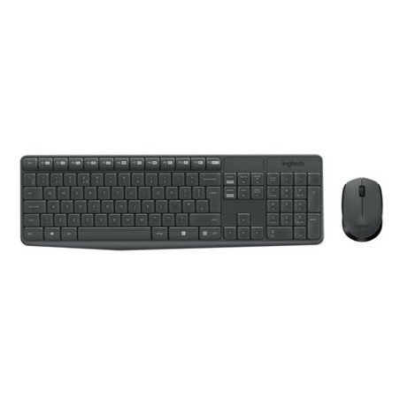 TASTIERA MK235 LOG WIRELESS+MOUSE GRIGIO