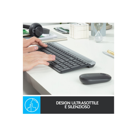 TASTIERA MK470 LOG WIRELESS+MOUSE NERA R