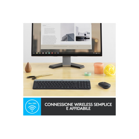 TASTIERA MK470 LOG WIRELESS+MOUSE NERA R