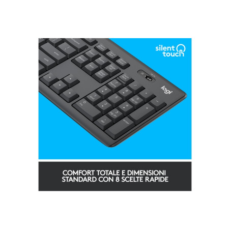 TASTIERA MK295 LOG WIRELESS+MOUSE USB SI