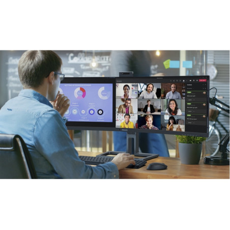 MON 45VA 5120 CURVO WEBCAM HDMI DP 31:9