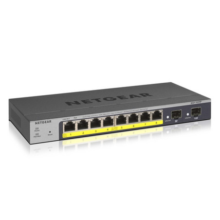 SWITCH 8P GIGABIT ETHERNET POE+ 55W +2P