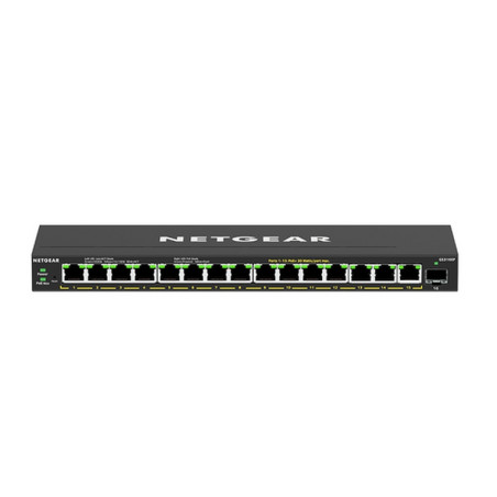 SWITCH 16P GIGABIT ETH POE+ 180W +1 PSFP