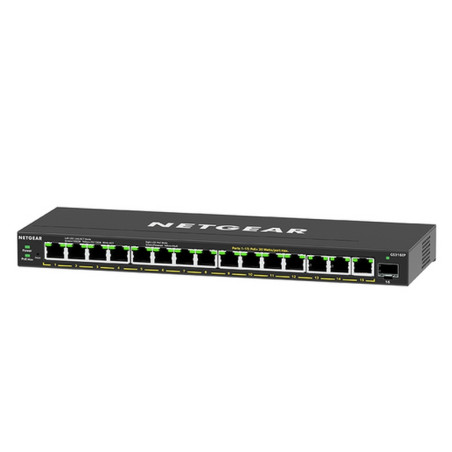 SWITCH 16P GIGABIT ETH POE+ 180W +1 PSFP