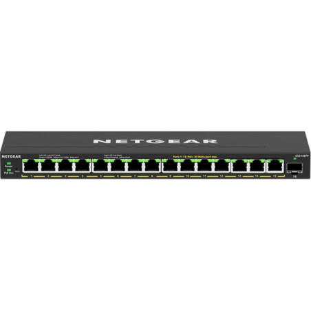 SWITCH 15P GIGAB POE DESKTOP FIBRAE &DES