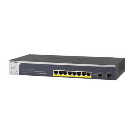 SWITCH 8P POE+ 10/100/1000 2SLOT GIGABIT