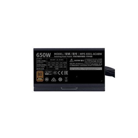 ALIMENTATORE 650W MWE V2 230V BK 80+BRON