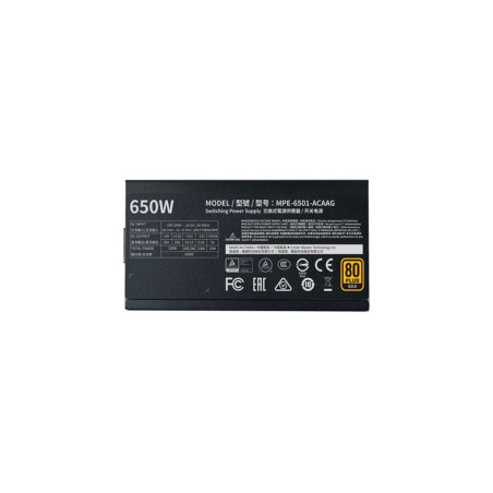 ALIMENTATORE 650W MWE GOLD 650 80+GOLD F