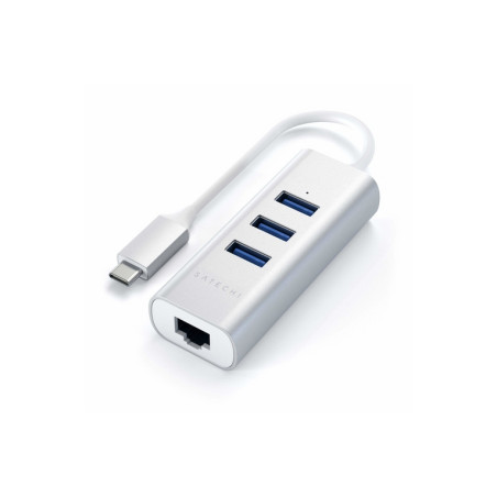 HUB DOCK TYPE C TO USB 3.0-ETH. SLV SILV