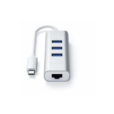 HUB DOCK TYPE C TO USB 3.0-ETH. SLV SILV