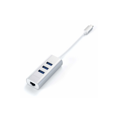 HUB DOCK TYPE C TO USB 3.0-ETH. SLV SILV
