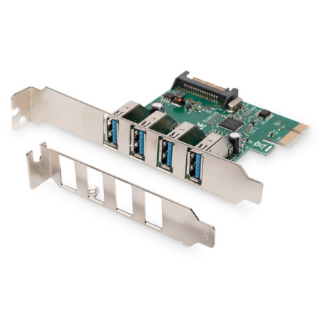 SCHEDA PCI-E USB 3.0 4 PORTE 5BIT/S