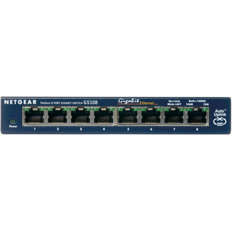 SWITCH 8P GIGABIT ALIMENT.ESTERNO M ETAL