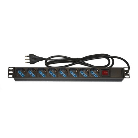 ARMADIO RACK MULTIPRESA 8 PRESE 19 TRIPO