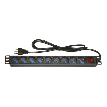 ARMADIO RACK MULTIPRESA 9 PRESE 19 TRIPO