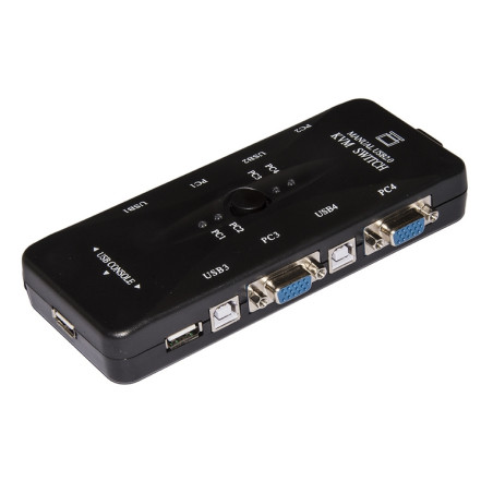 KVM SWITCH 4PC USB/VGA 1MOUSE 1TAST 1 MO