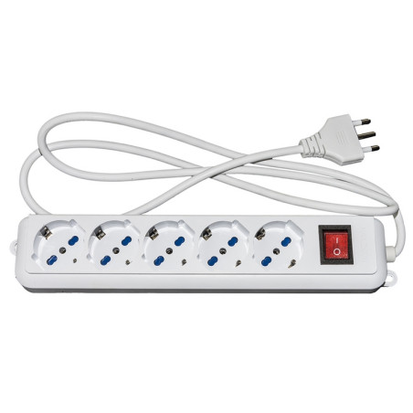 PRESA MULTIPLA LINK 5 SCHUKO CON INTERRU