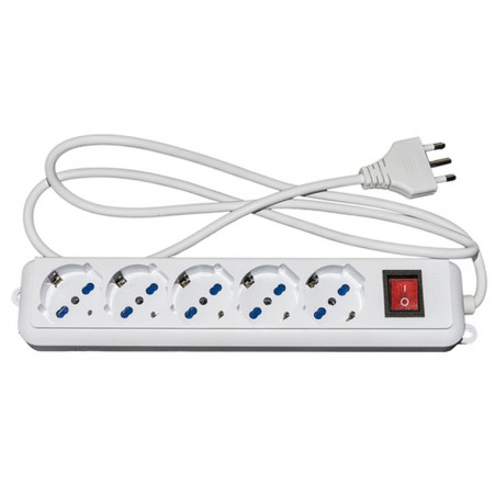 PRESA MULTIPLA LINK 5 SCHUKO CON INTERRU
