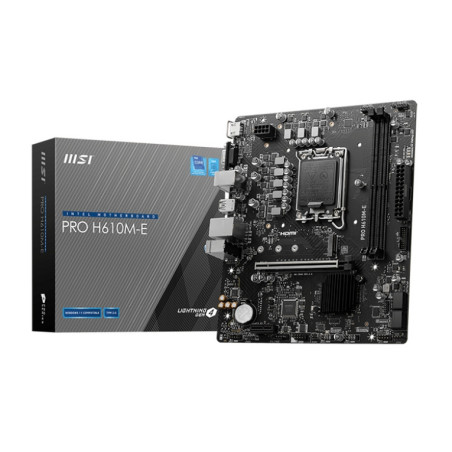 MB MSI PRO H610M-E DDR5 ST1700 MATX 2D5