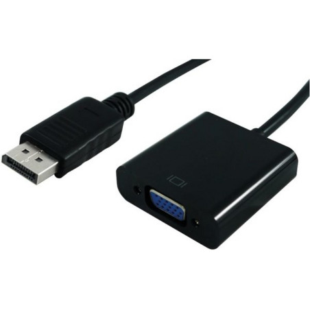 ADATTATORE DP-VGA M/F CON CAVO 0,15MT