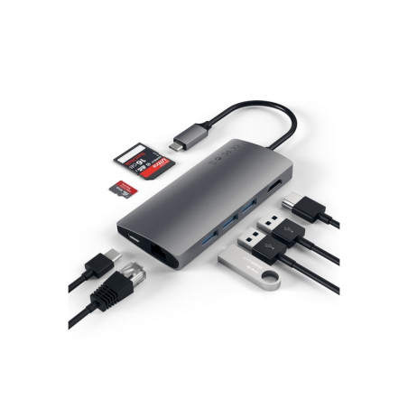 HUB DOCK TYPE C MULTIPORT 4K SPG V2 GIGA