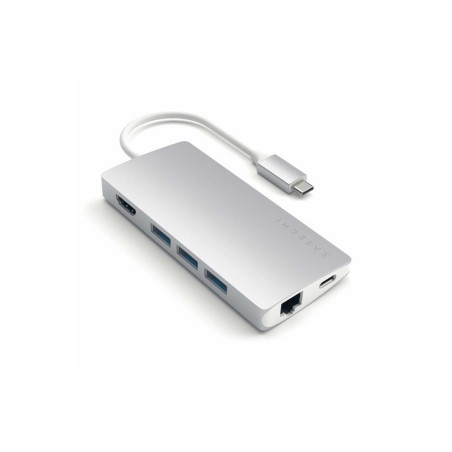 HUB DOCK TYPE C MULTIPORT 4K SIL V2 GIGA