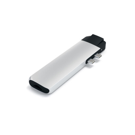 HUB DOCK TYPE C TO GIGABIT SILVER MULTIP