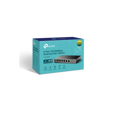 SWITCH 6P 10/100MBPS DI CUI 4P POE 67W P