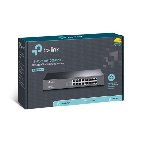SWITCH 16P 10/100MBPS TP-LINK RACK MOUNT