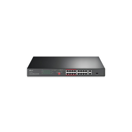 SWITCH 16P RJ45 10/100 POE+ 2P RJ45 GIGA