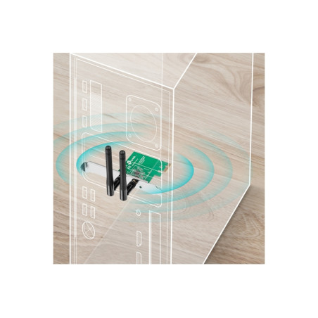 SCHEDA 300MBPS PCI-EXPRESS 2 ANTENN E ST