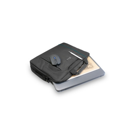 BORSA NB 15,6 NERO CON INSERTO BLU TECHM