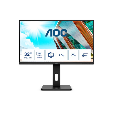 MON 31.5 VA 4K DP HDMI HUB USB AOC U32P