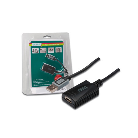 ESTENSORE DI LINEA USB M/F CAVO 5 MT.