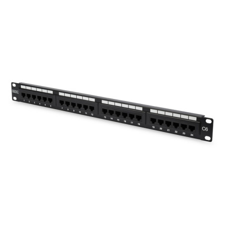 PANNELLO PATCH 24 PORTE RJ45 1U UTP CAT.