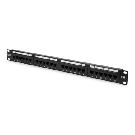PANNELLO PATCH 24 PORTE RJ45 1U UTP CAT.
