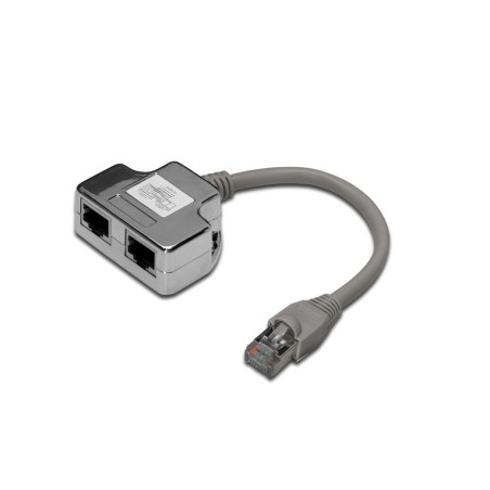 SDOPPIATORE SCHERMATO 5E 2 LINEE RJ45 (D