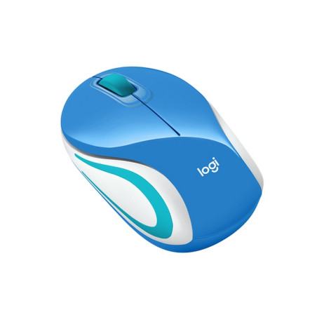 MOUSE MINI M187 BLU WIRELESS (910-002733