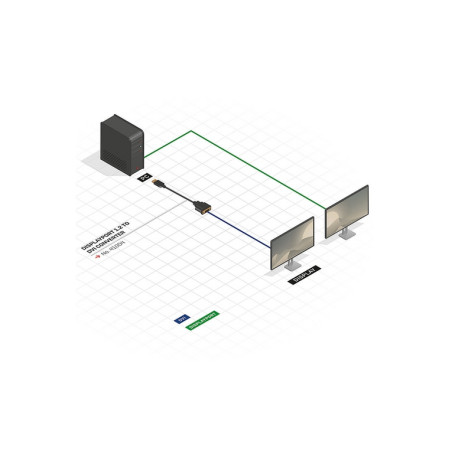 ADATTATORE DISPLAY PORT M /DVI-D F (4100